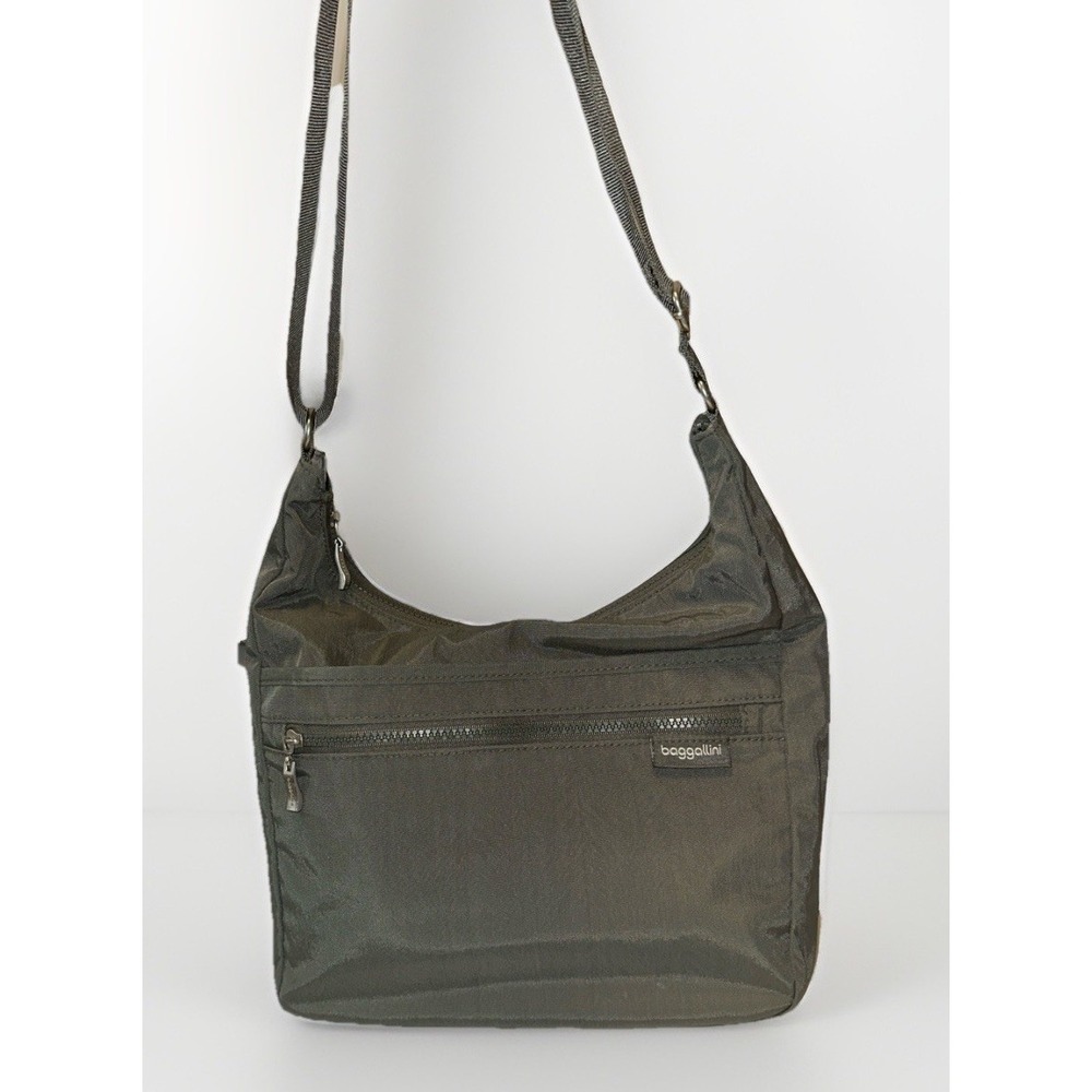 Baggalini Gray With Pattern Crossbody Excellent‎ Condition